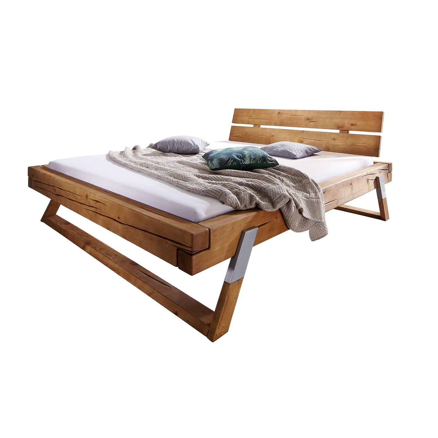 Balkenbett Kiefer massiv - Melville
