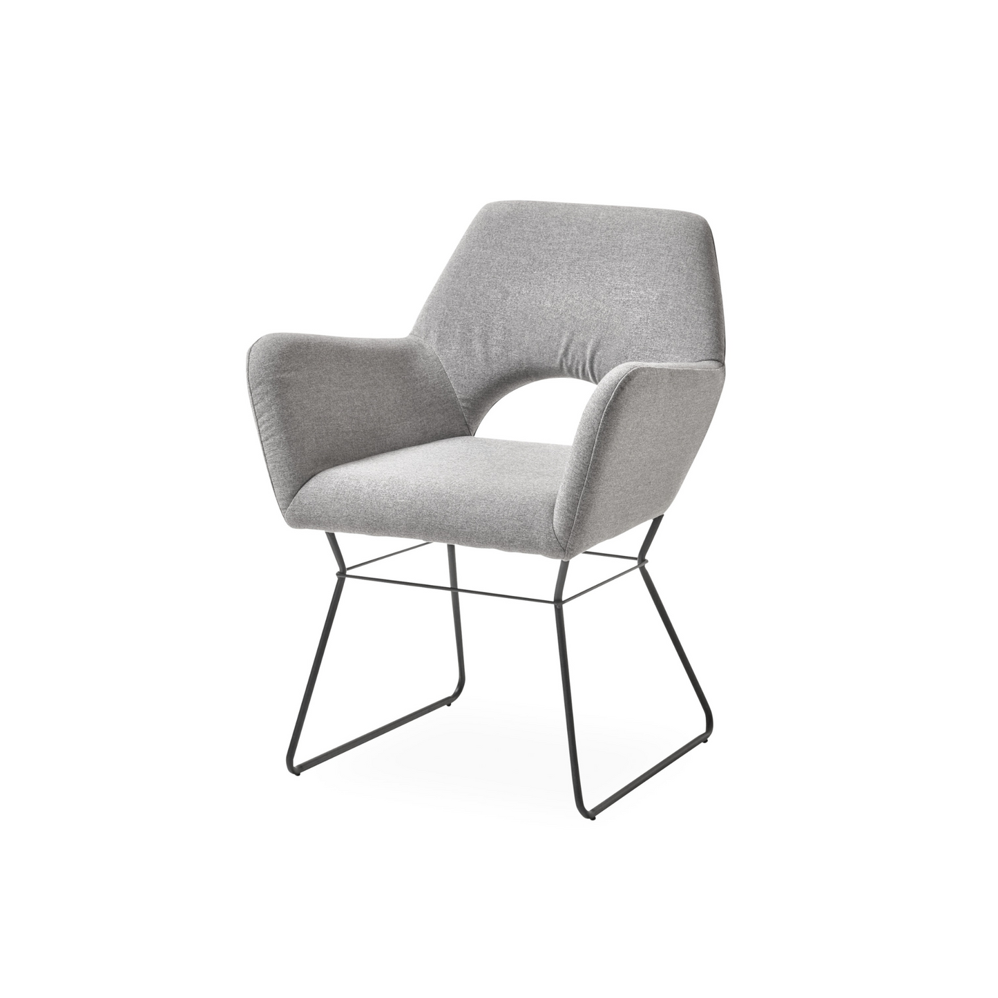 2er Set Esszimmerstuhl grau - CILUS