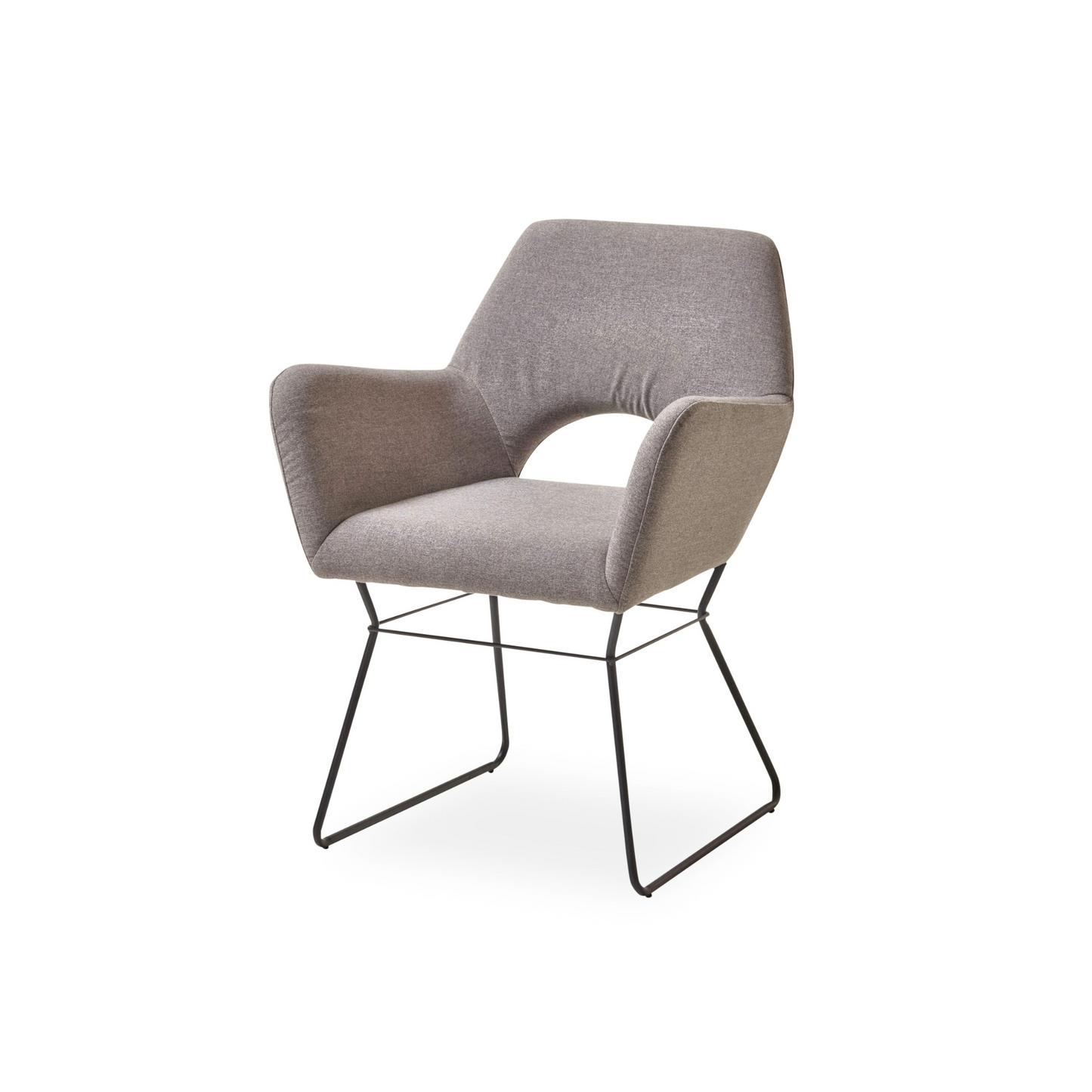 2er Set Esszimmerstuhl taupe - CILUS