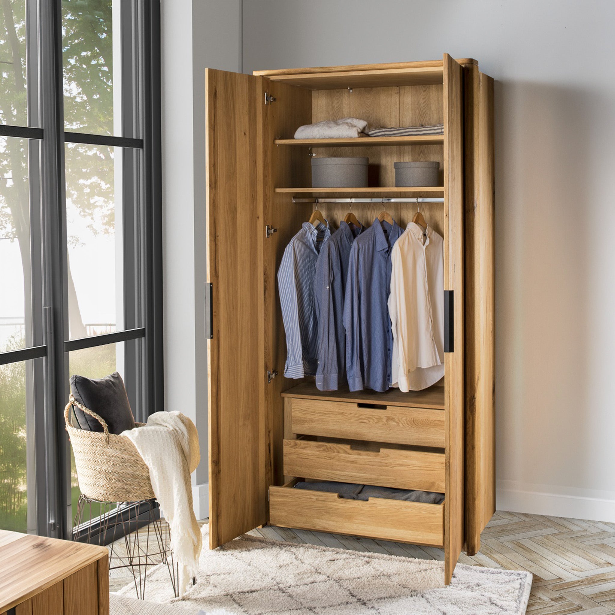 2-türiger Kleiderschrank 