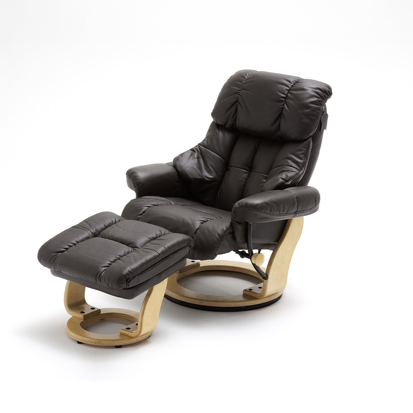 TV-Relaxsessel mit Hocker braun – CALGARY