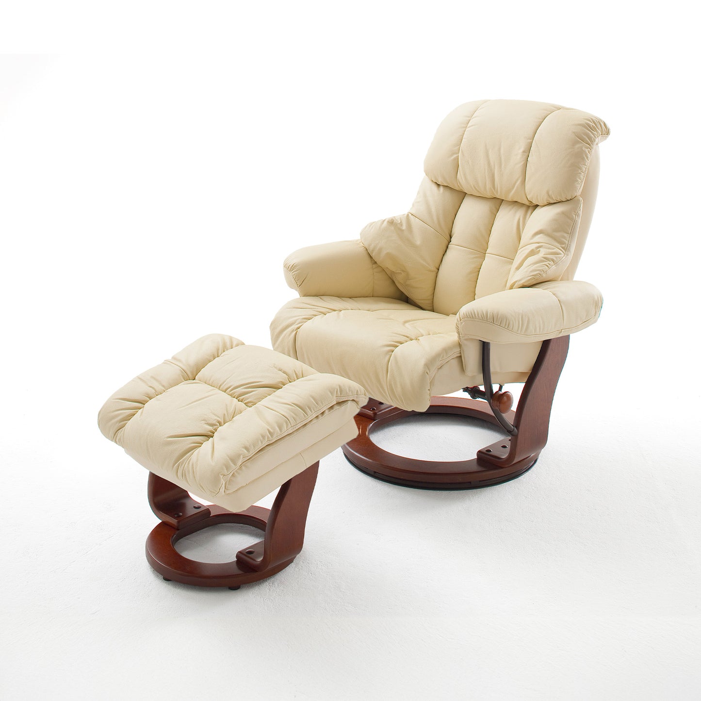 TV-Relaxsessel mit Hocker creme – CALGARY