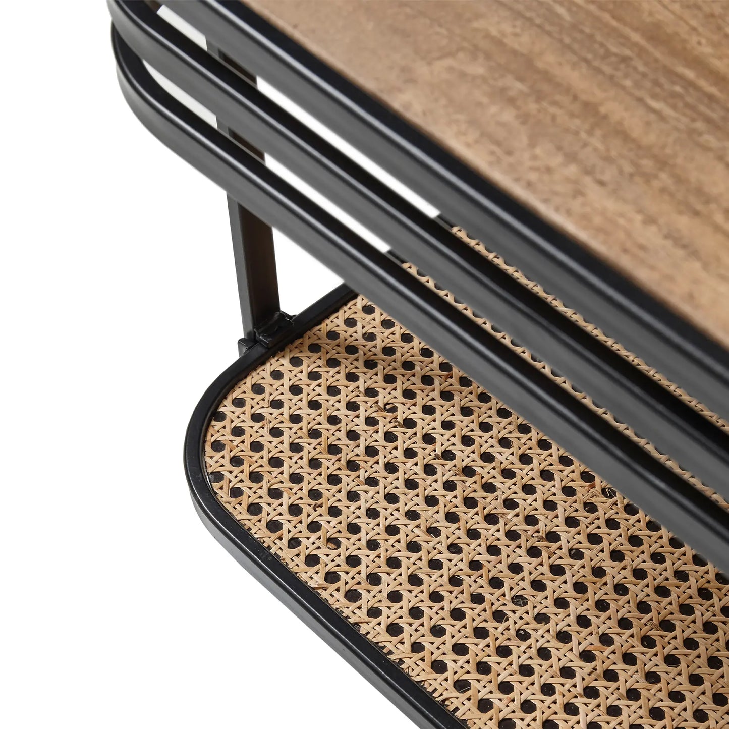 Couchtisch aus Holz und Metall