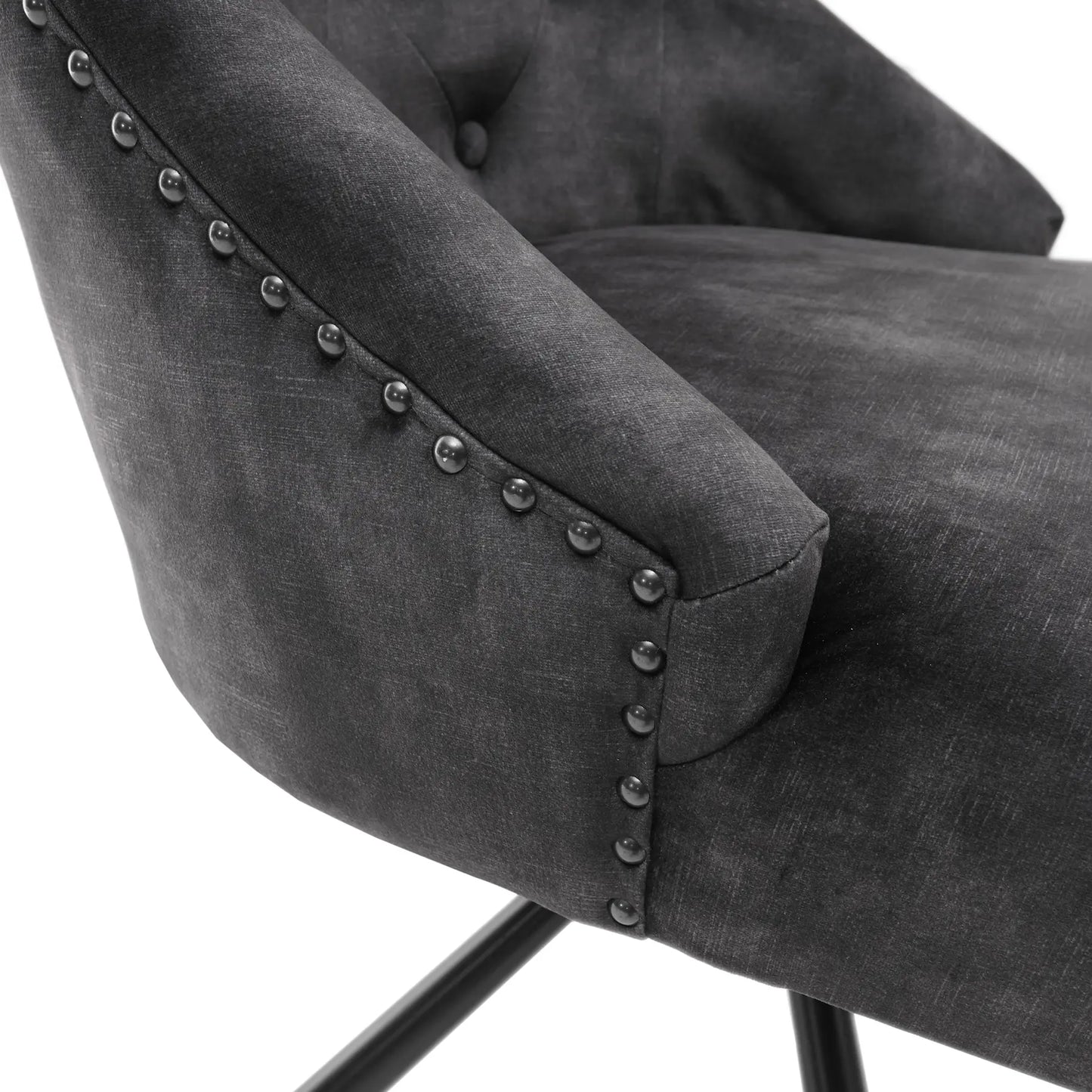 Esszimmerstuhl mit Samtbezug