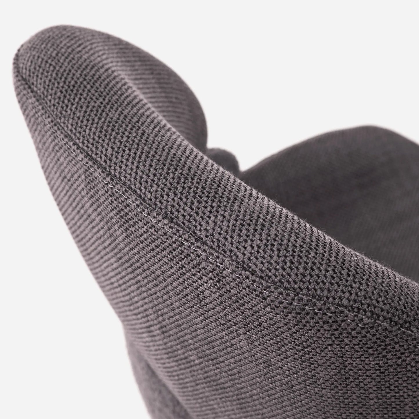 Esszimmerstuhl mit anthrazitfarbenem Bezug