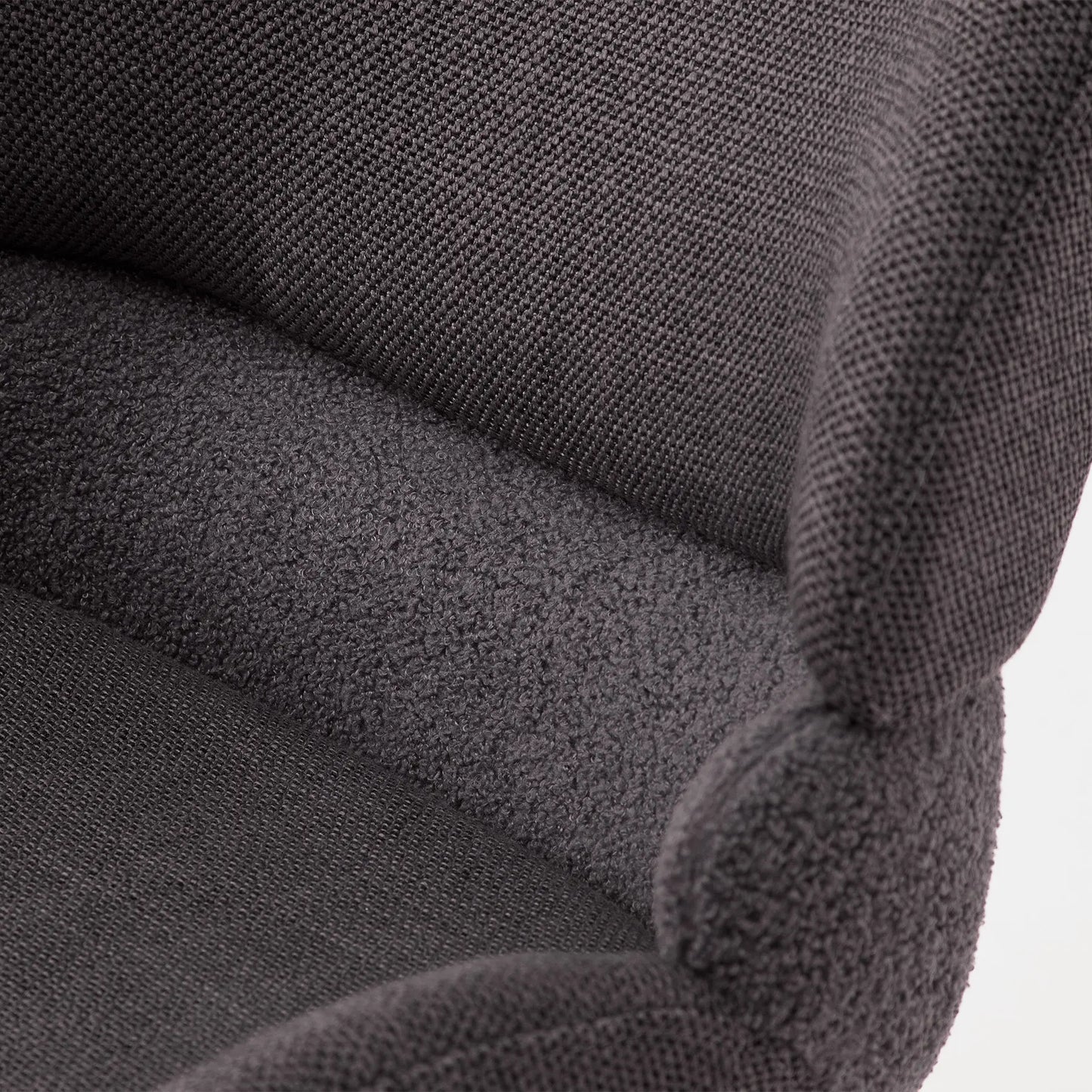 Esszimmerstuhl mit anthrazitfarbenem Bezug