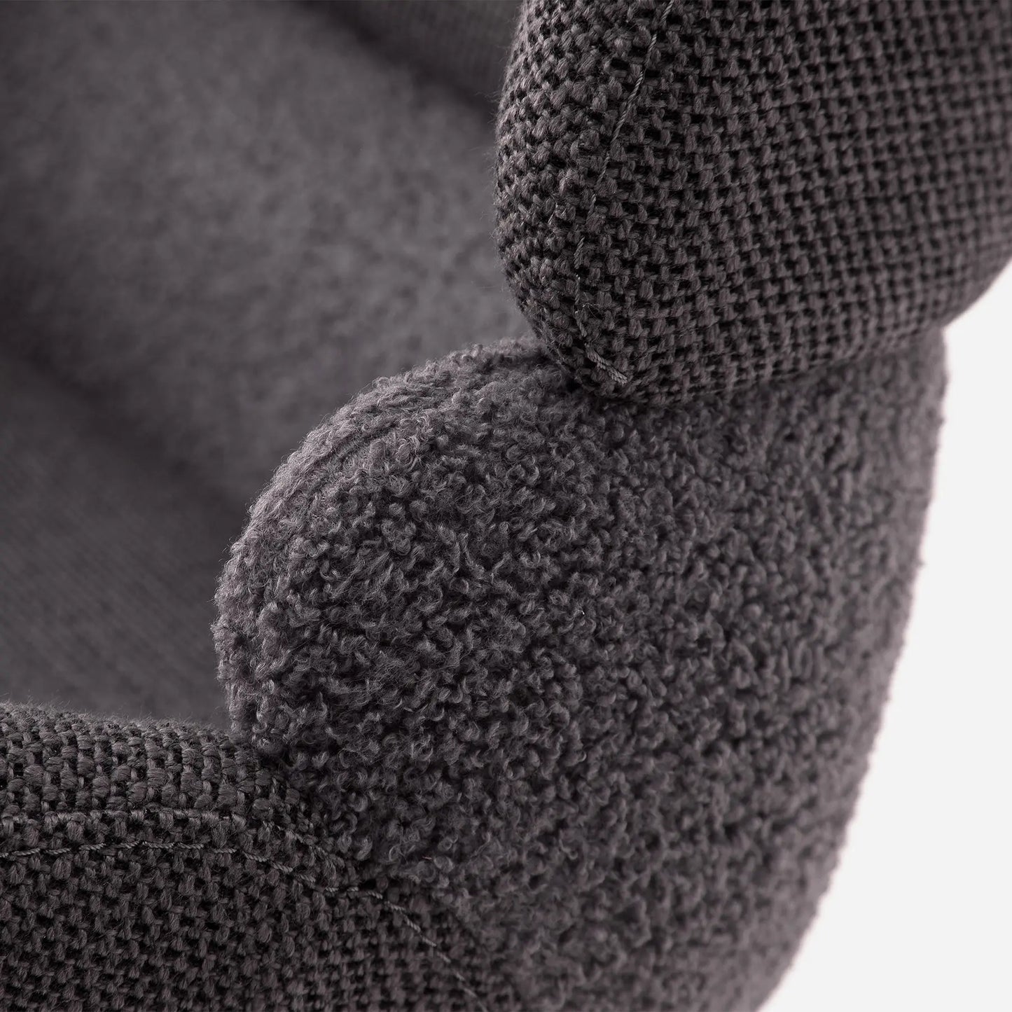 Esszimmerstuhl mit anthrazitfarbenem Bezug