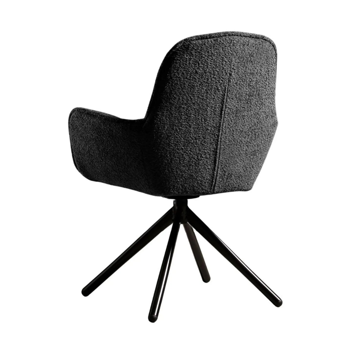 Armlehnstuhl mit Bouclebezug anthrazit