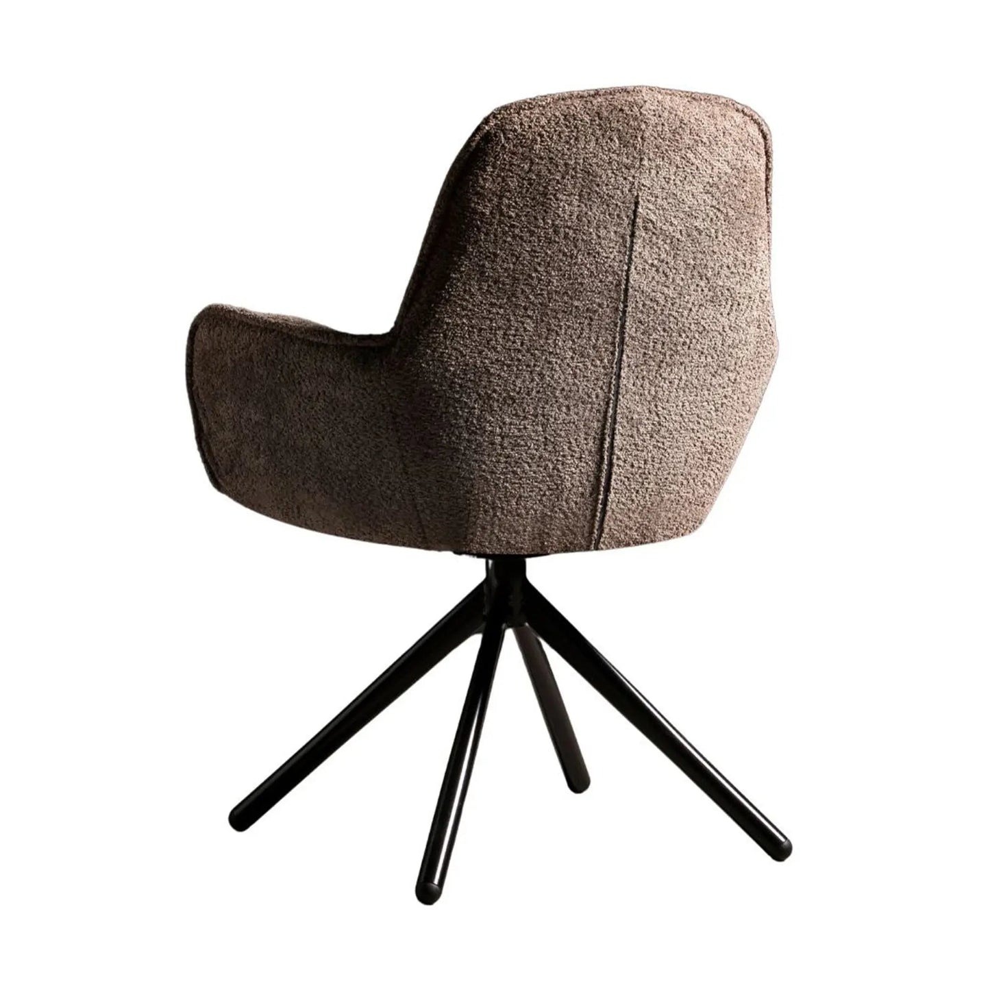 Armlehnstuhl mit Bouclebezug in taupe