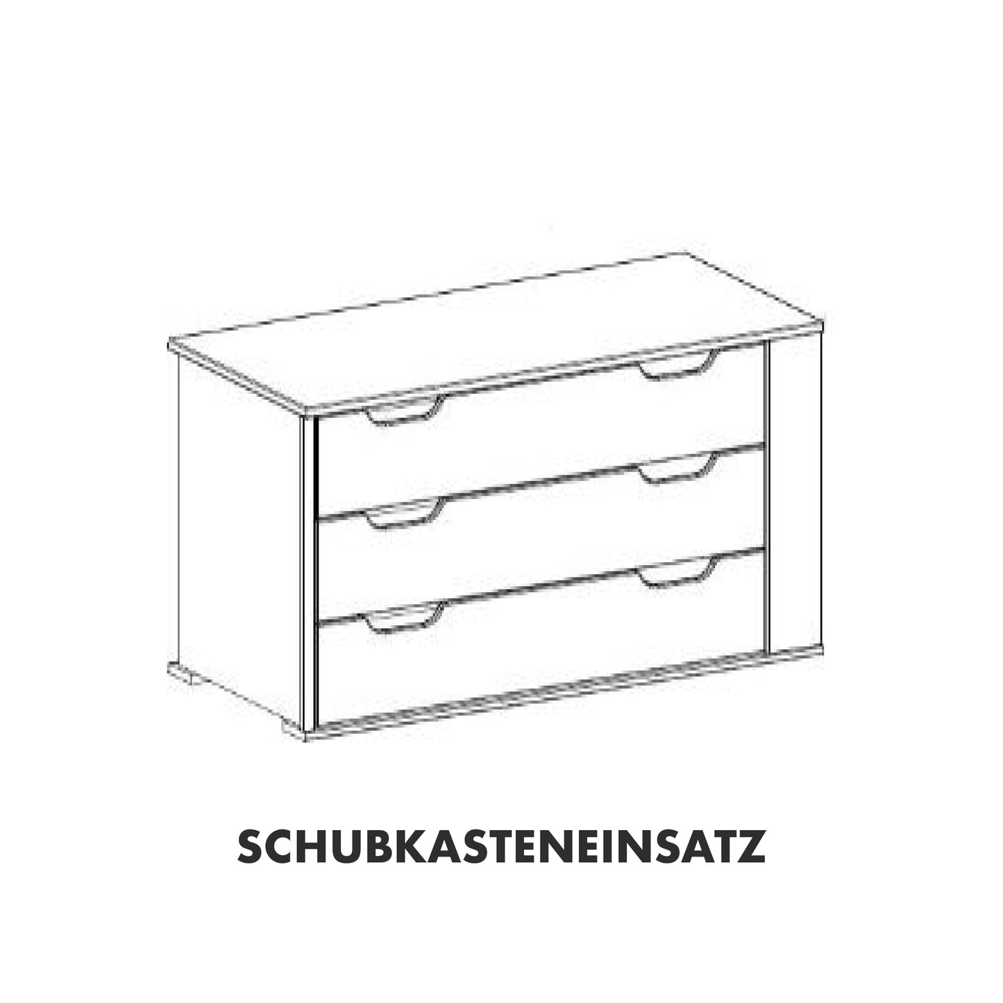 Helsinki Kleiderschrank Schubkasteneinsatz