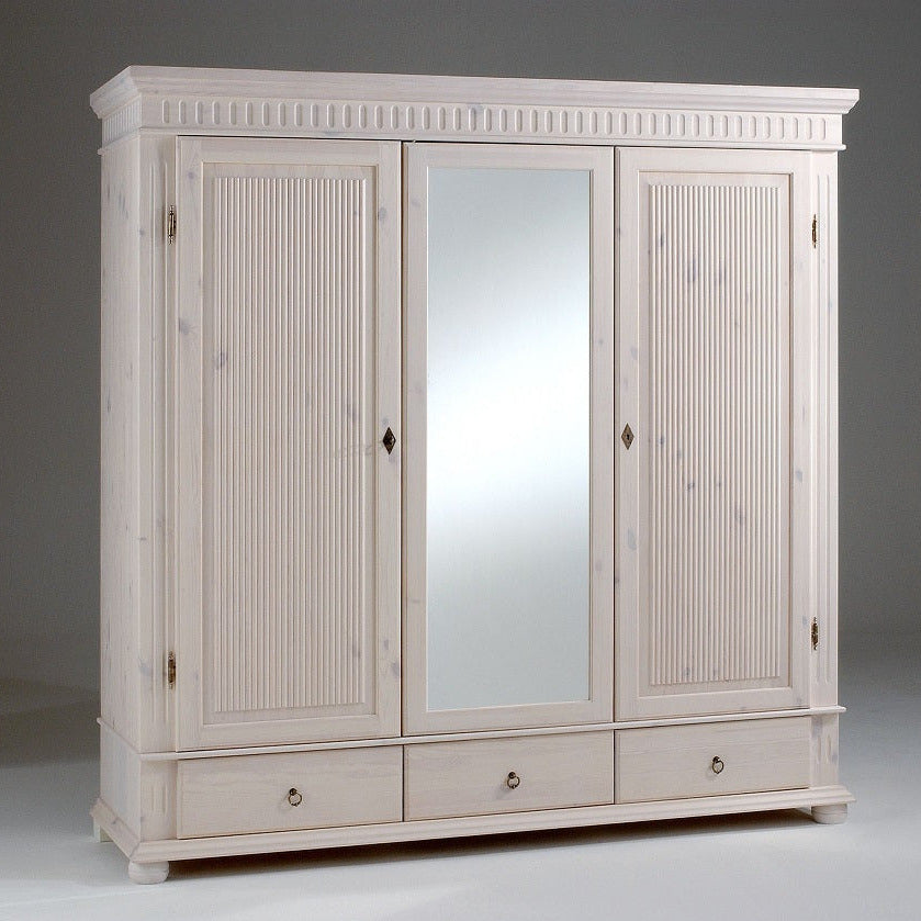 Kleiderschrank 3 trg. mit Spiegel - Helsinki