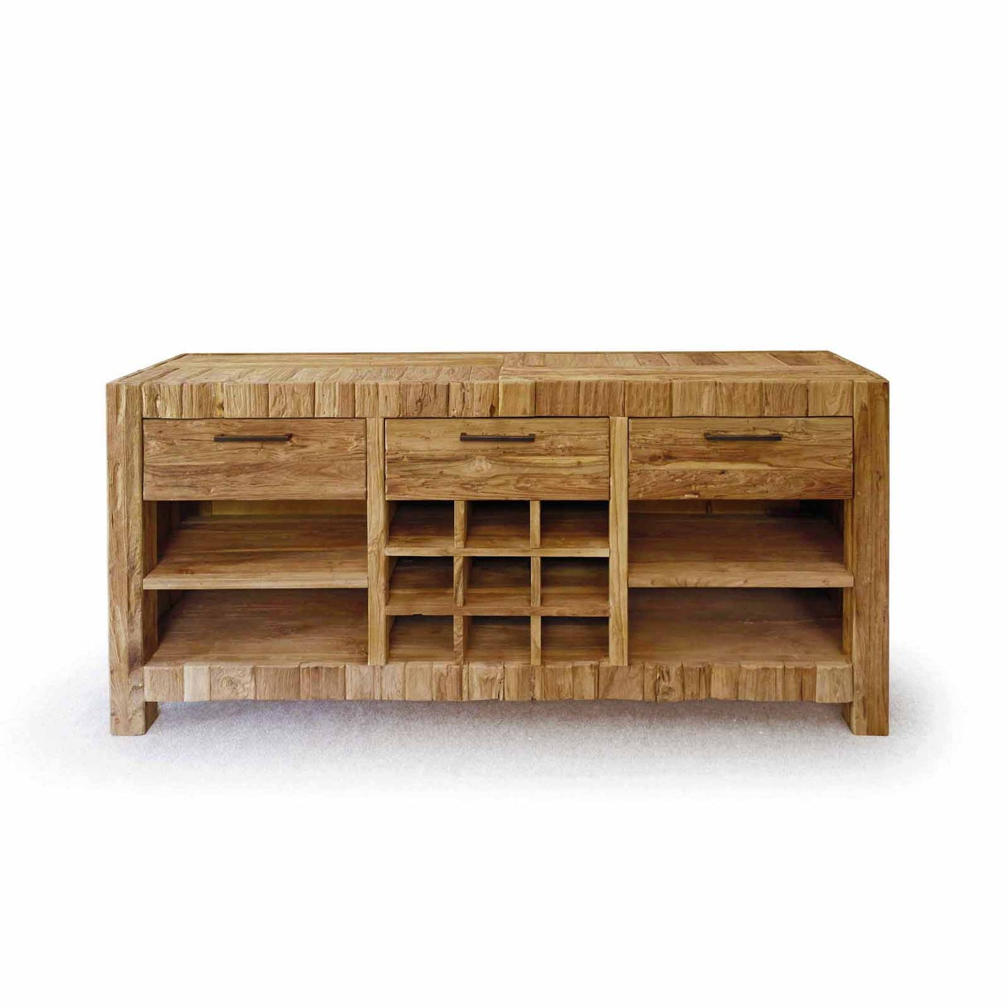 Sideboard Teakholz massiv Shabby Chic - Borneo