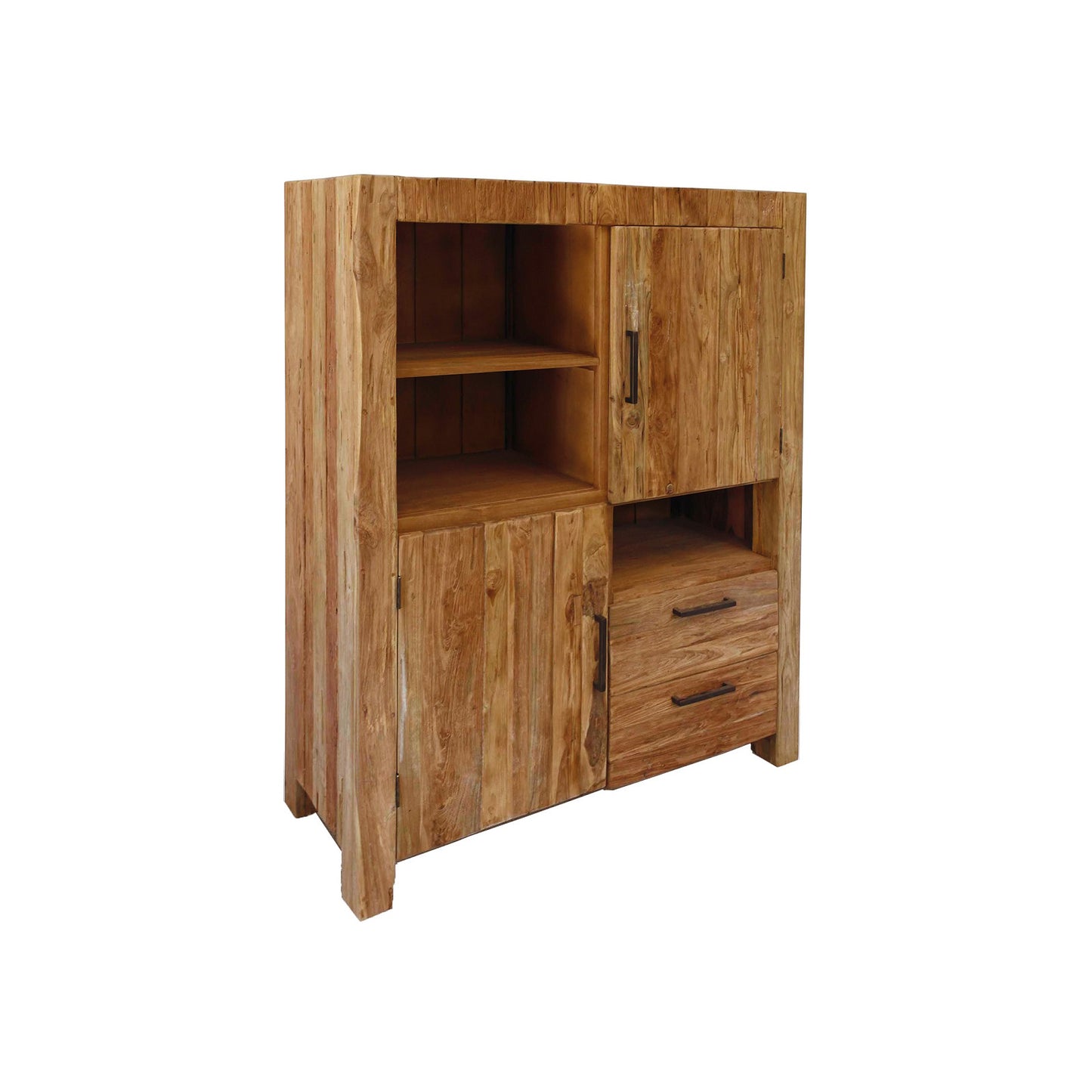Highboard Teakholz massiv Shabby Chic - Borneo