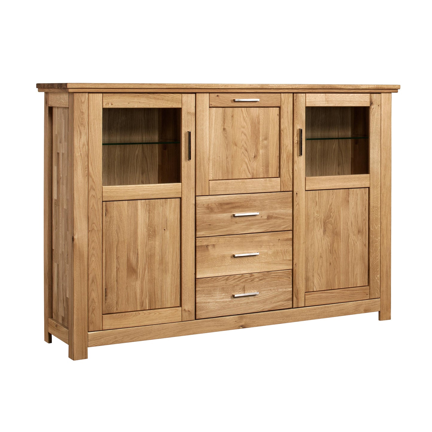 Highboard Eiche massiv geölt Porto