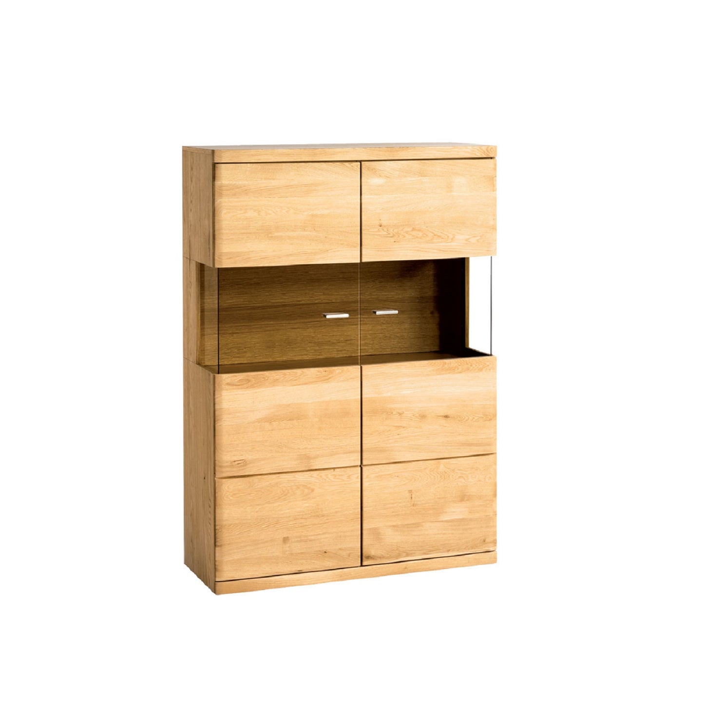 Highboard Front Eiche massiv geölt - Boston