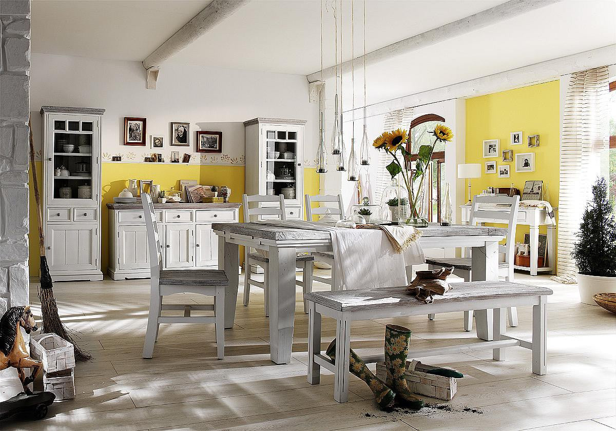 Esstisch Kiefer massiv Landhausstil 180 / 220 x 105 cm Opus