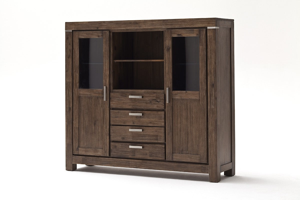 Highboard Akazie massiv braun Victoria - 9840-11111418