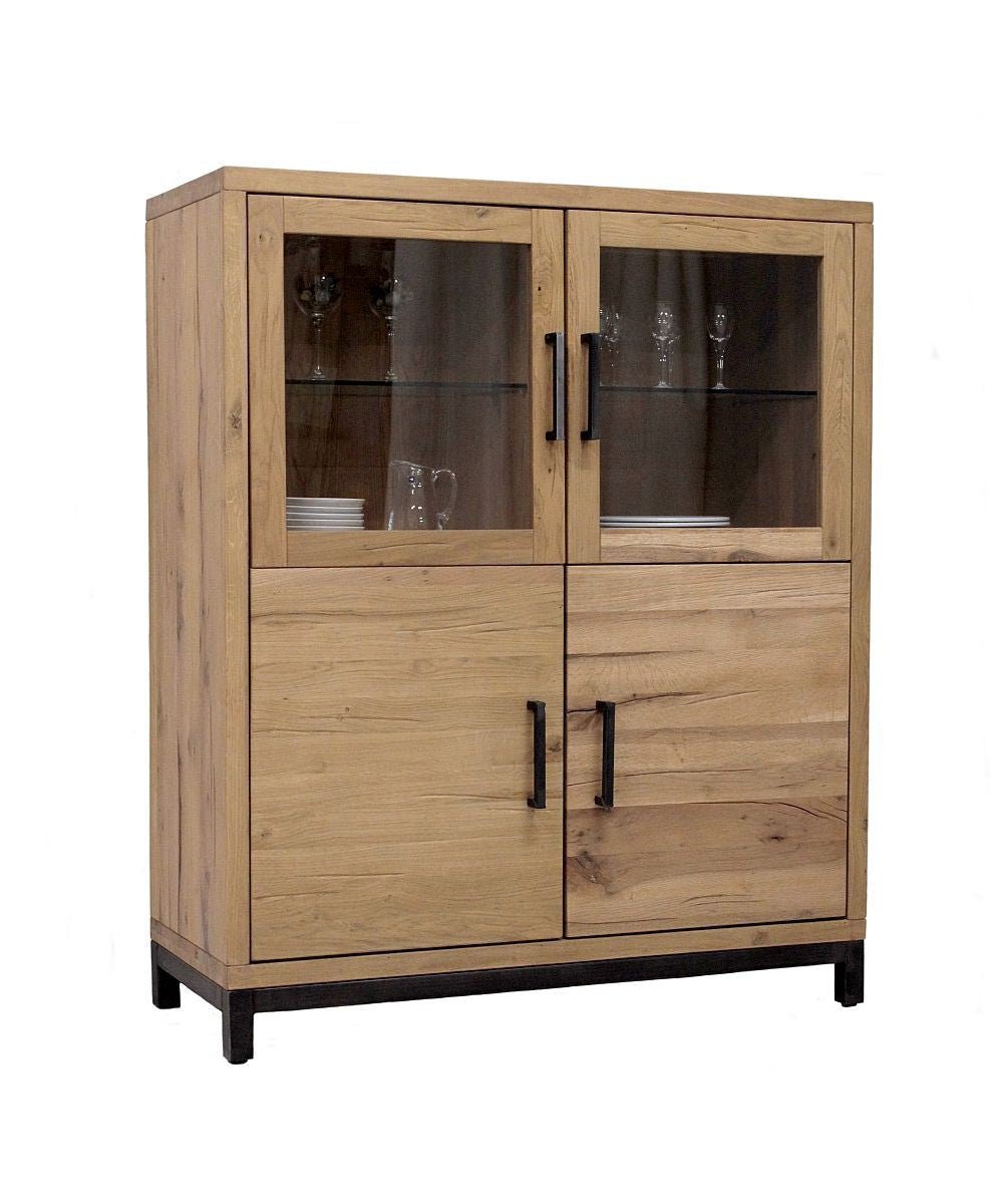 Highboard Eiche massiv geölt Bestano