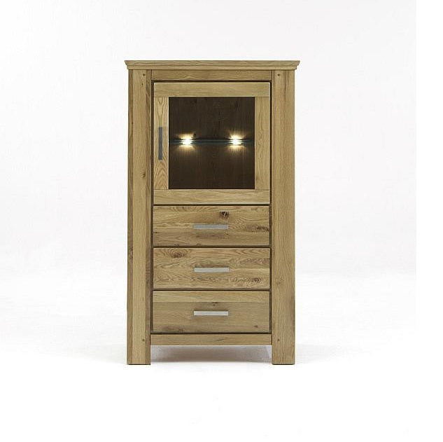 Vitrine Wildeiche teilmassiv geölt Siena 9813-A-05126-B