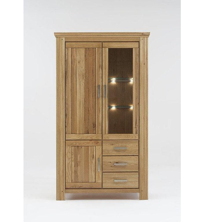 Vitrine Wildeiche teilmassiv geölt Siena 9813-A-05109-A