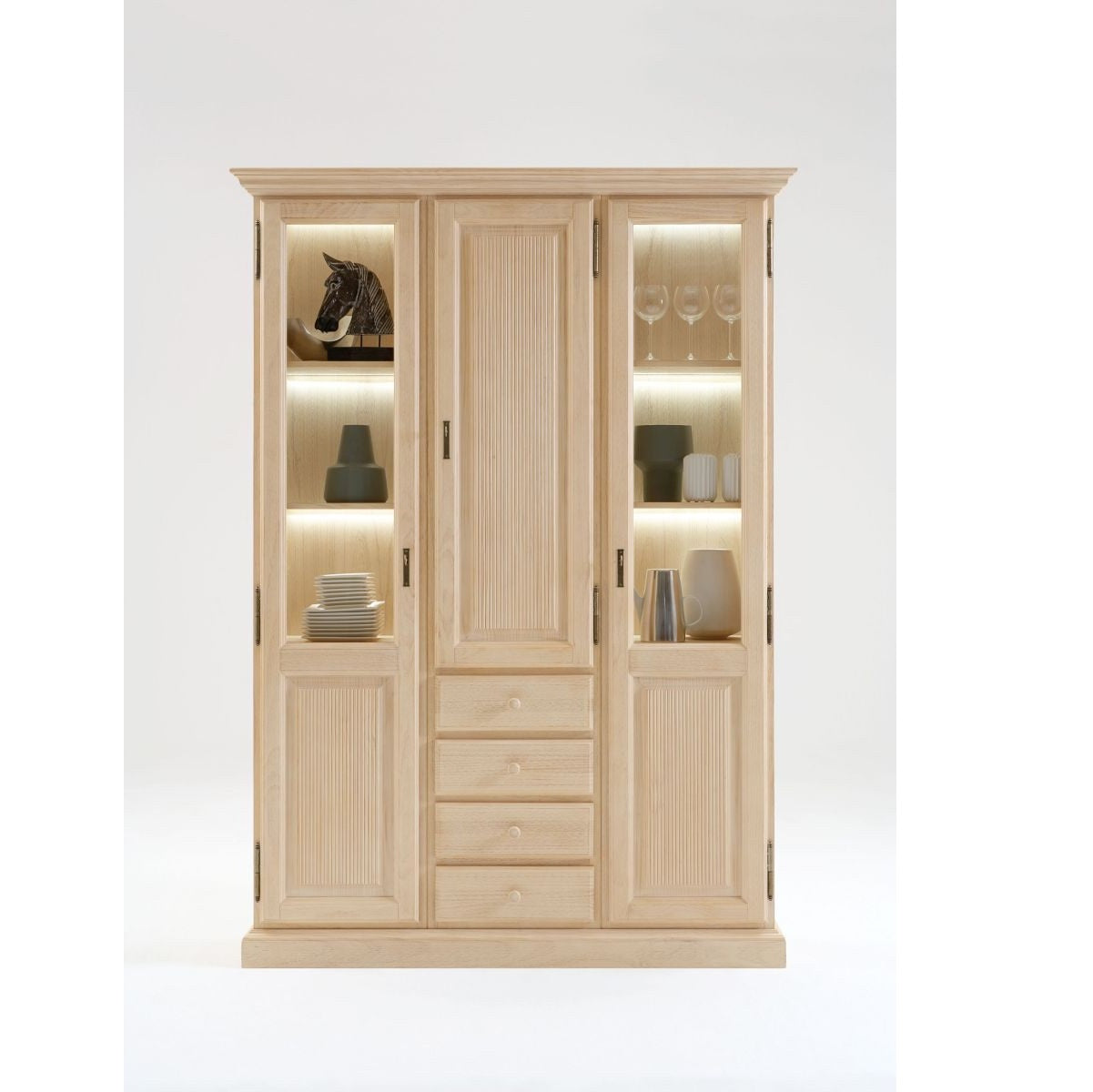 Vitrine Pinie massiv Cadiz - 9845-1.910.307