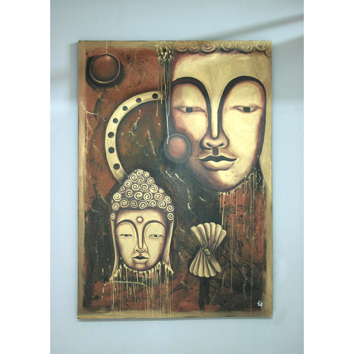 Bild auf Leinwand 130 x 170 cm Motiv Buddha - 166-130x170