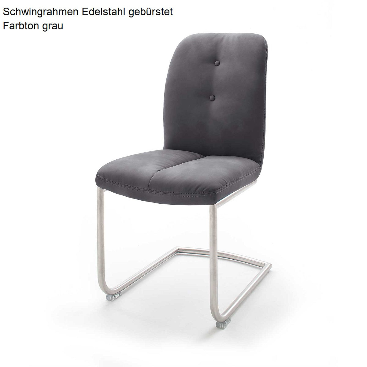 Polsterstuhl 2-er Set Novello Soft in Lederoptik Tessera-A