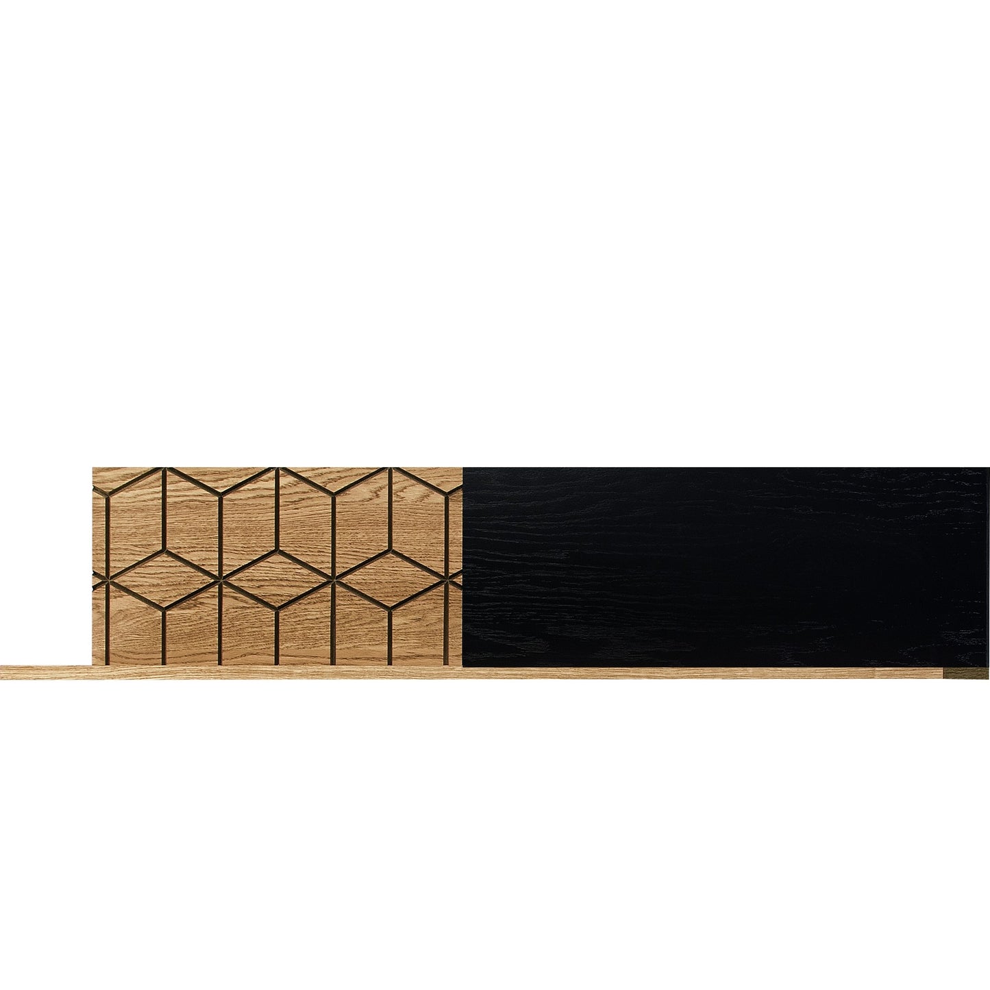 Wandboard 135 cm Eiche massiv geölt - Mosaic