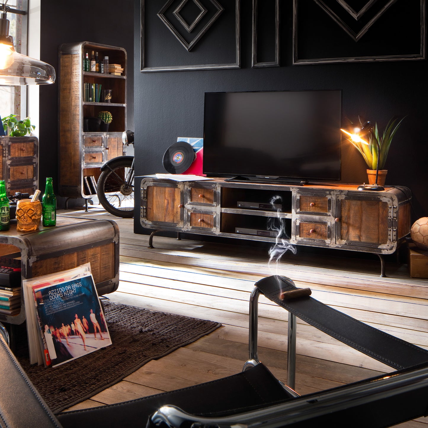 Wohnzimmereinrichtung Saigon aus massivem Mangoholz