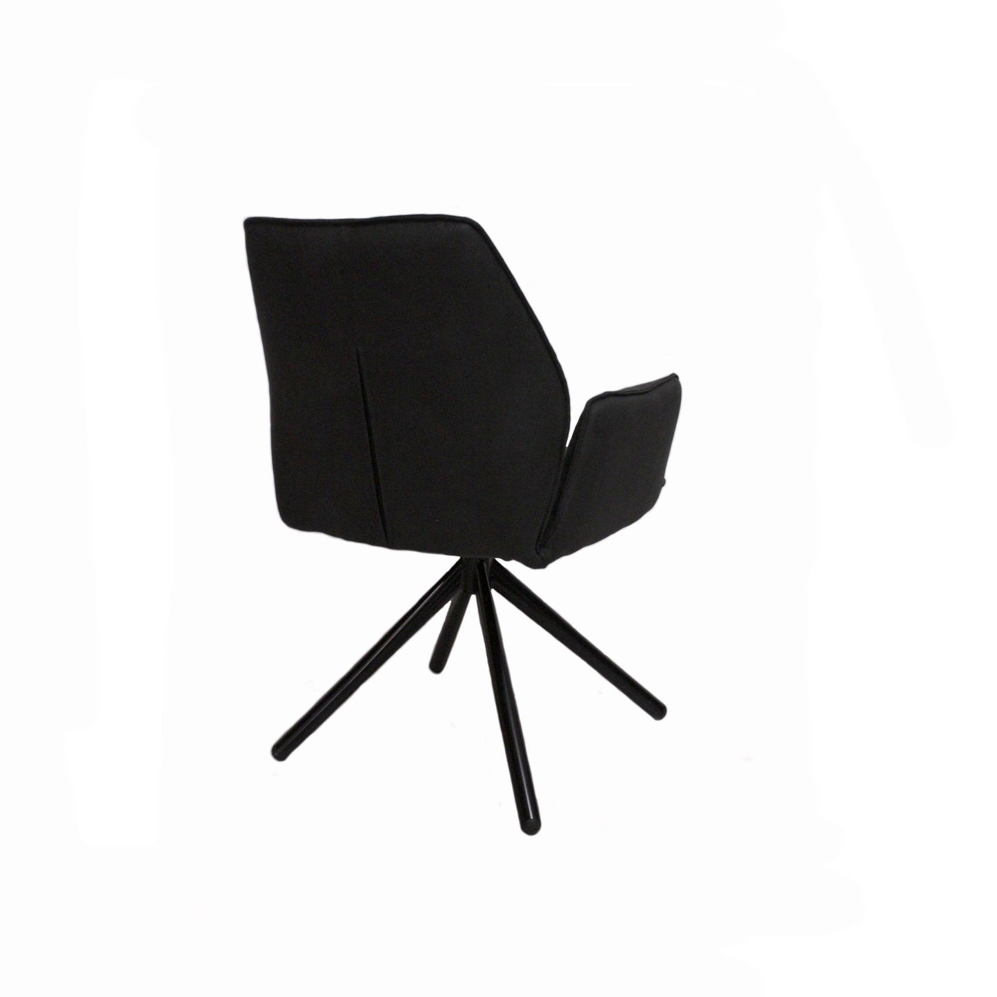 Drehstuhl Armlehnstuhl mit Drehfunktion anthrazit Metallgestell schwarz