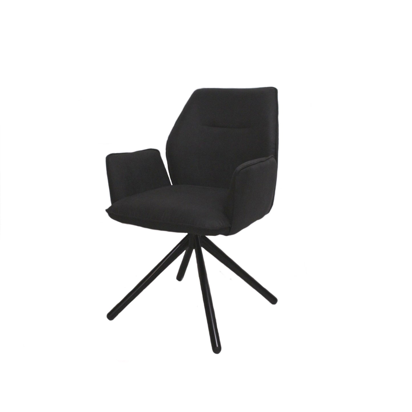 Drehstuhl anthrazit Metallgestell schwarz Armlehnstuhl