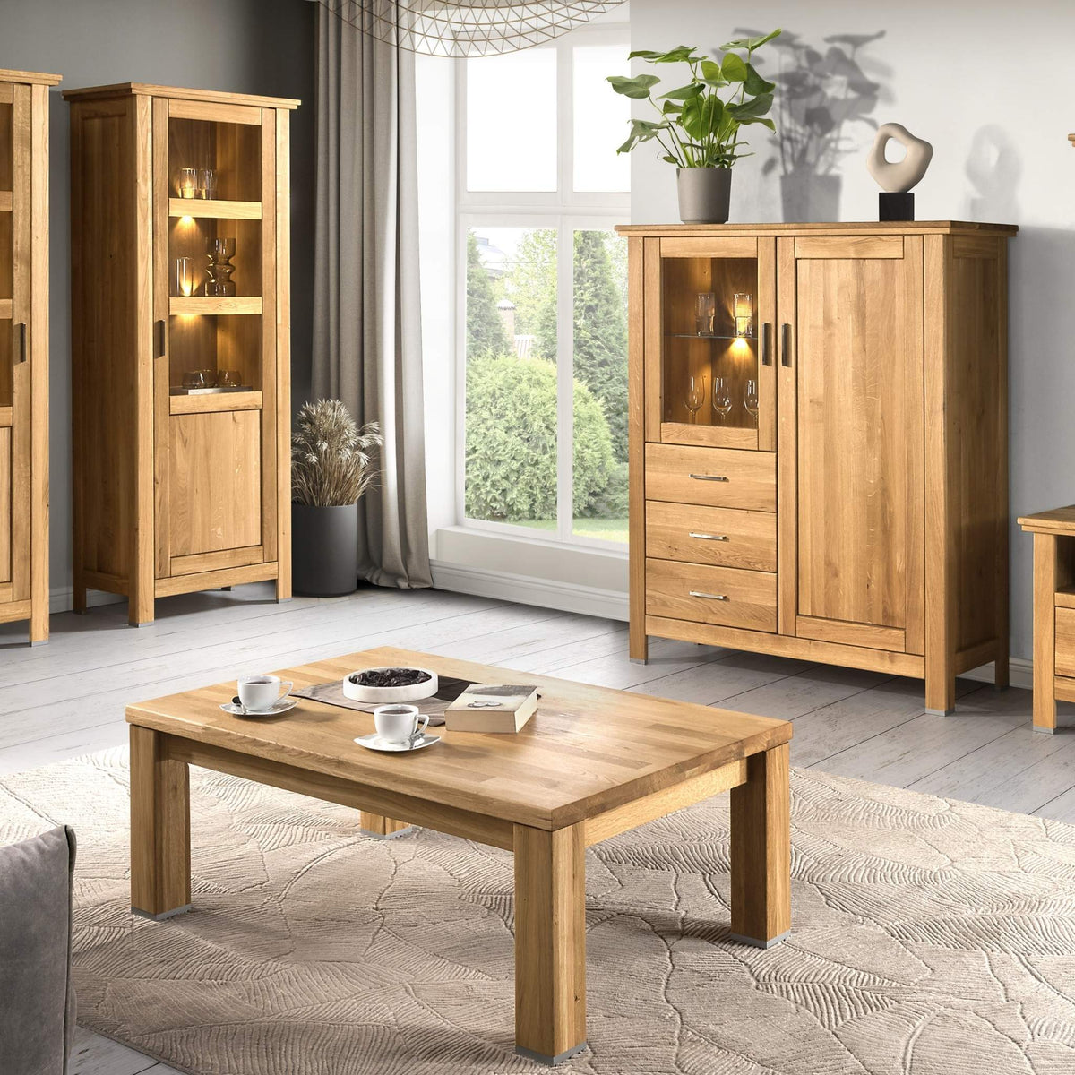 Couchtisch Eiche massiv geölt 120 x 75 cm – AMD Möbel