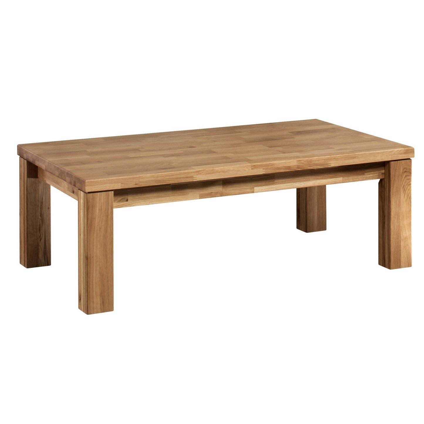 Couchtisch aus massiver Eiche - eckig