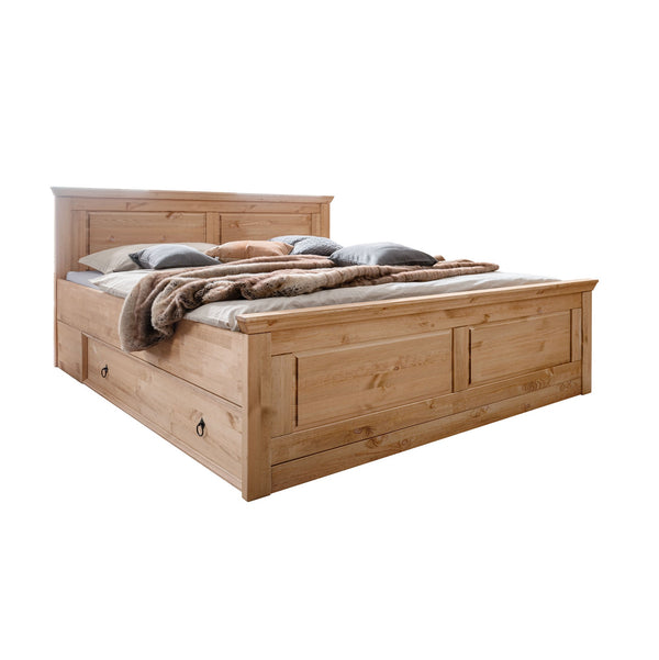 3. Bild von Doppelbett 180 x 200 cm Kiefer massiv eichefarbig - Baltic