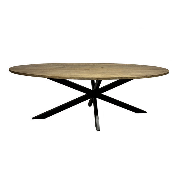 Bild von Esstisch Mango massiv / Metallgestell - Surami
