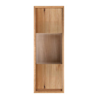 Hängevitrine mit Glastür aus Holz