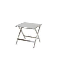 Garten Hocker weiß silber