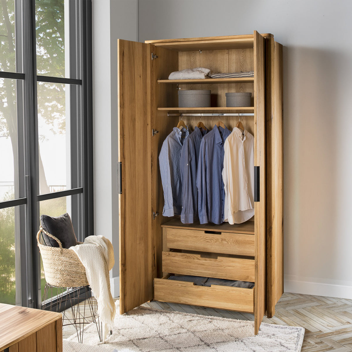 2-türiger Kleiderschrank