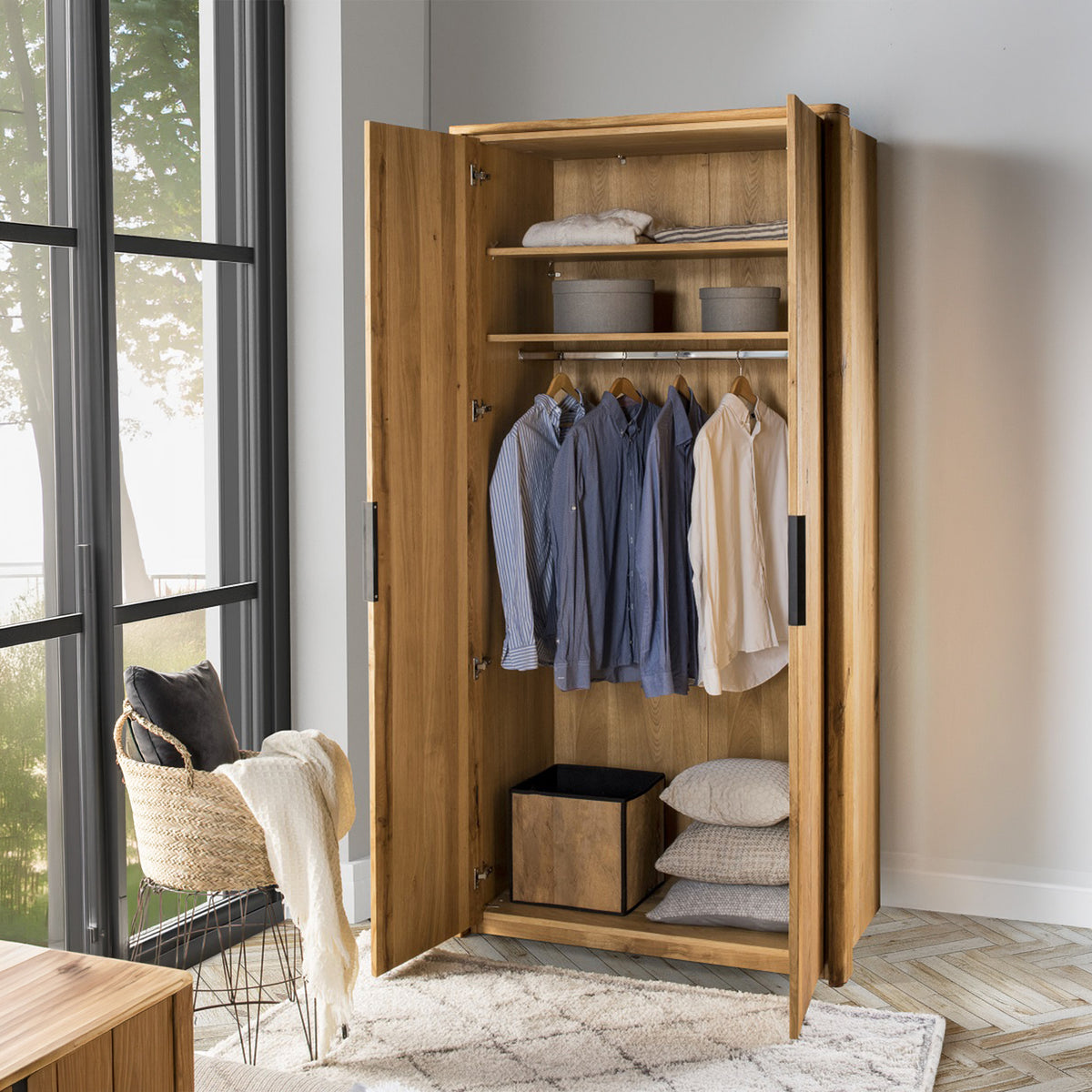 2-türiger Kleiderschrank