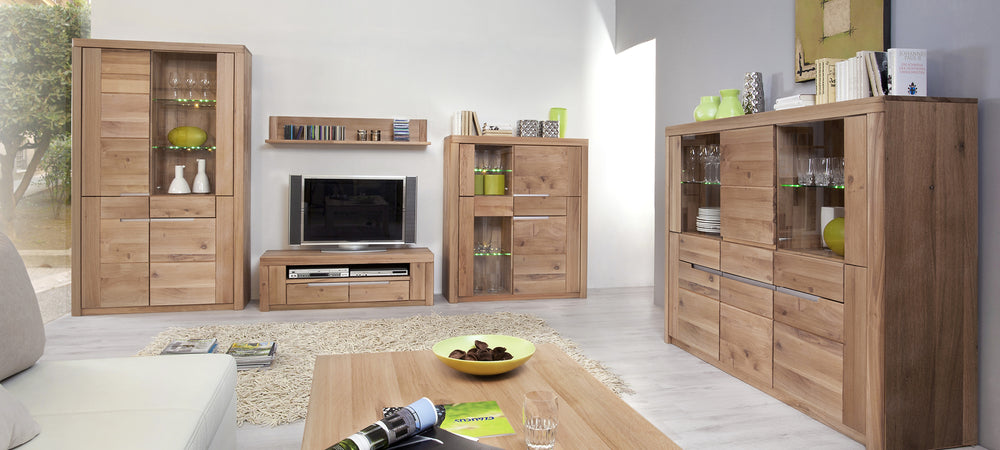 Wohnzimmer Ausstattung aus Wildeiche