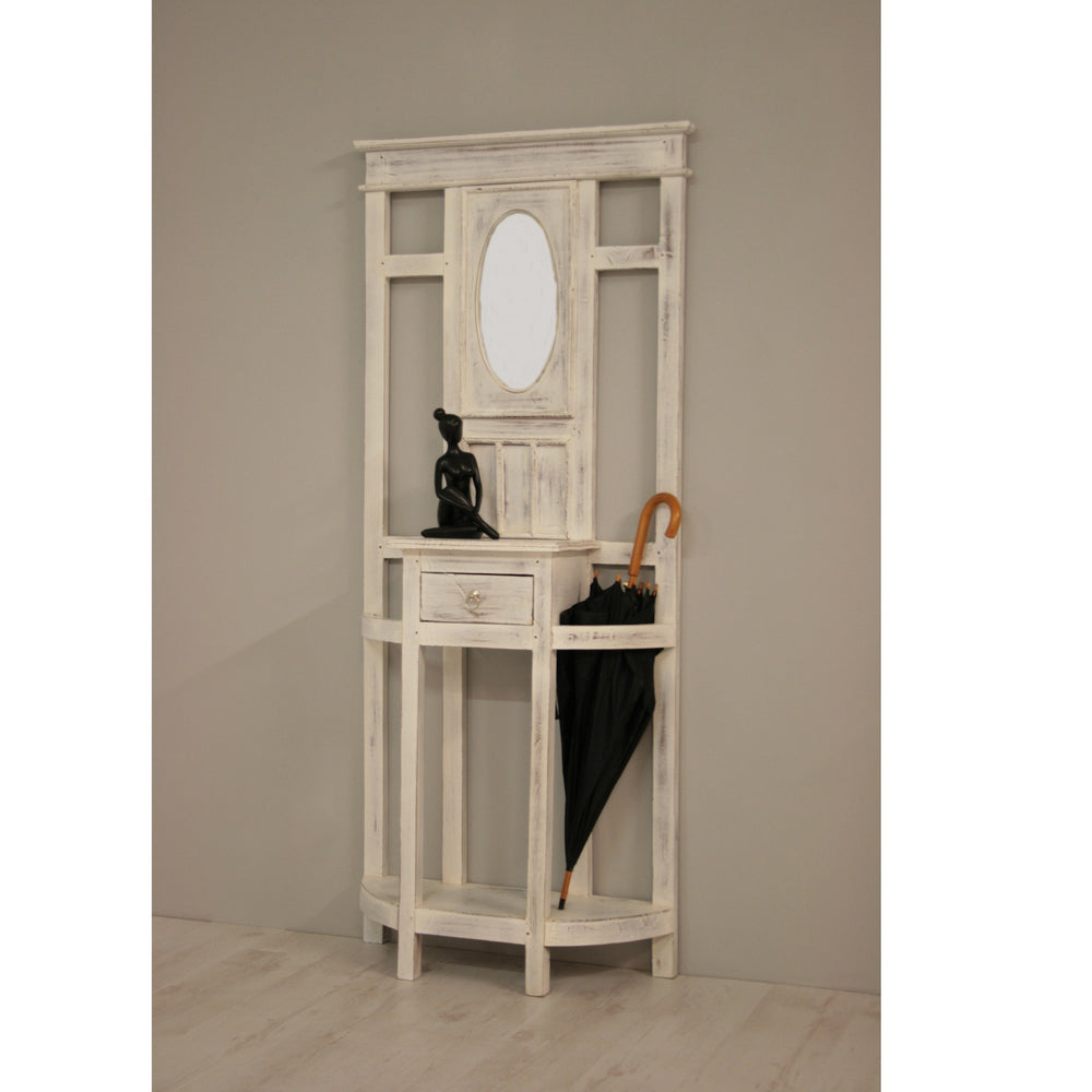 Garderobe Palisander massiv kolonial white washed LaCoruna