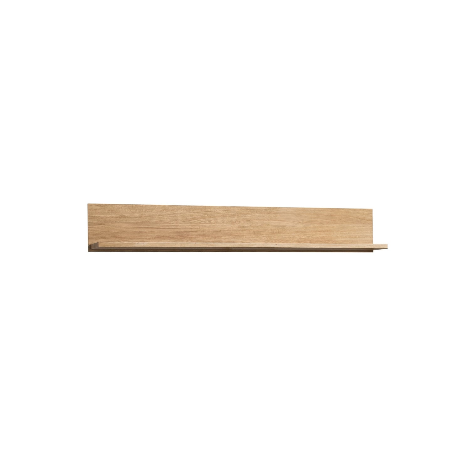Wandboard aus Echtholzfurnier vor weißem Hintergrund