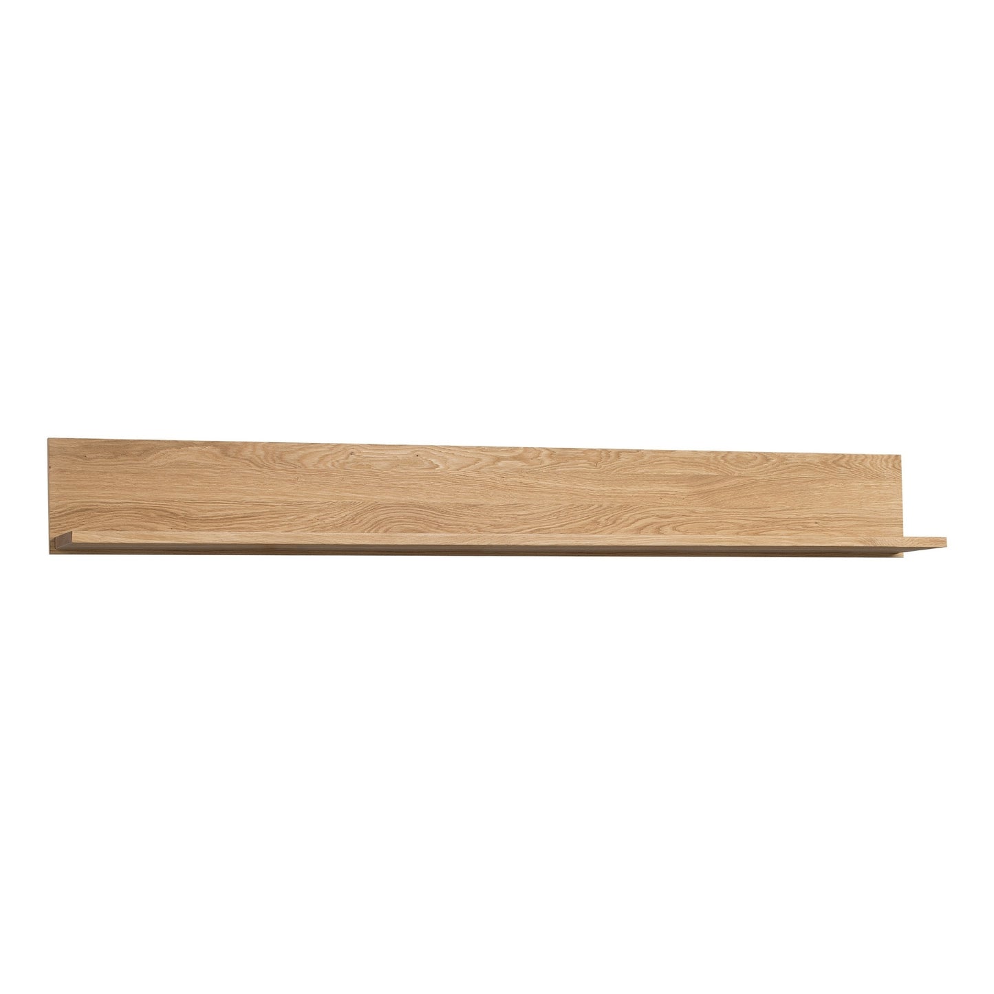 Wandboard aus Echtholzfurnier vor weißem Hintergrund