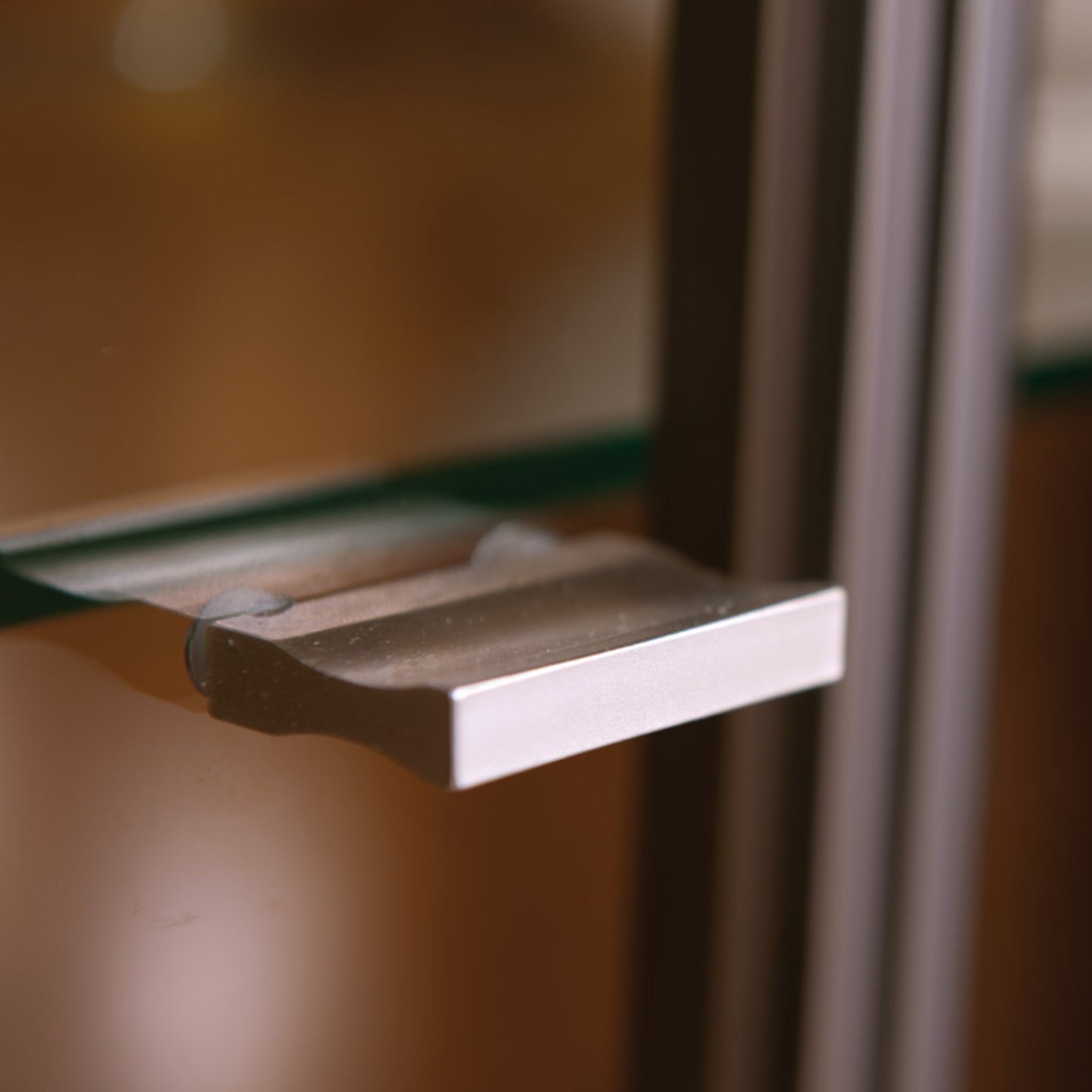 Detailfoto von einem Glasgriff