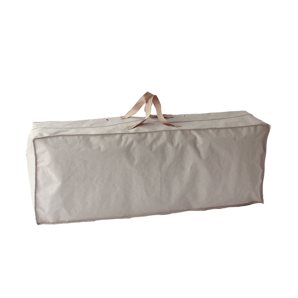 Schutzhülle für Gartenauflagekissen in beige mit Griff