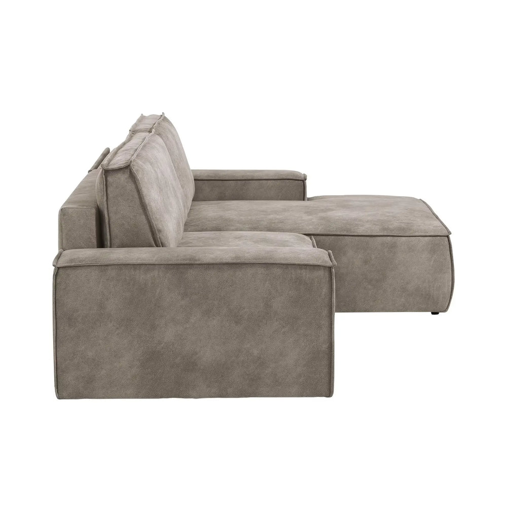 
                  
                    Ecksofa in Vintage Lederoptik grau
                  
                