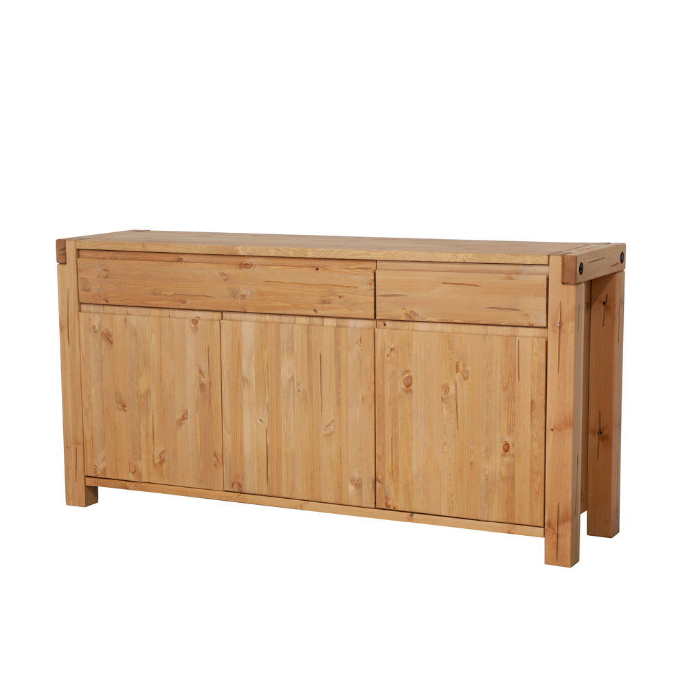 Sideboard Kiefer massiv eichefarbig gebeizt - Sandor