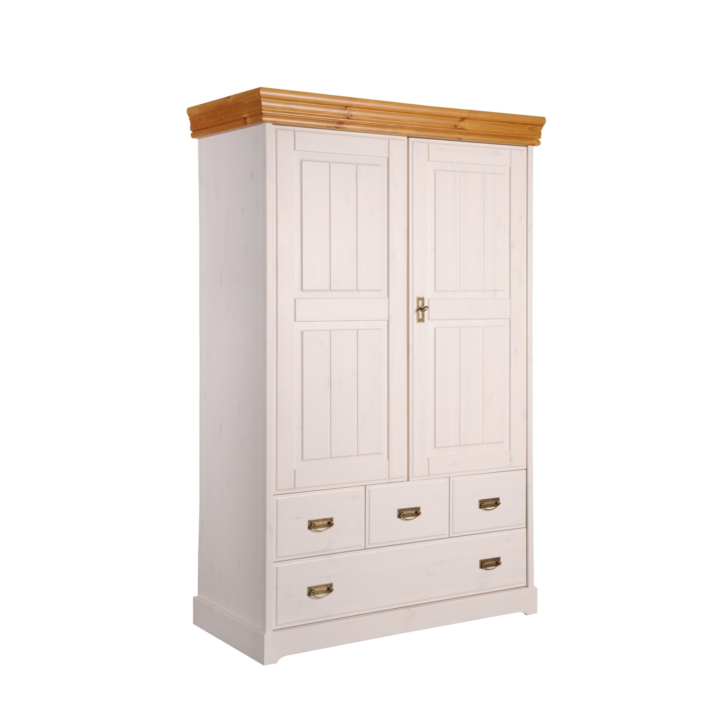 Wäscheschrank aus weißem Kiefernholz