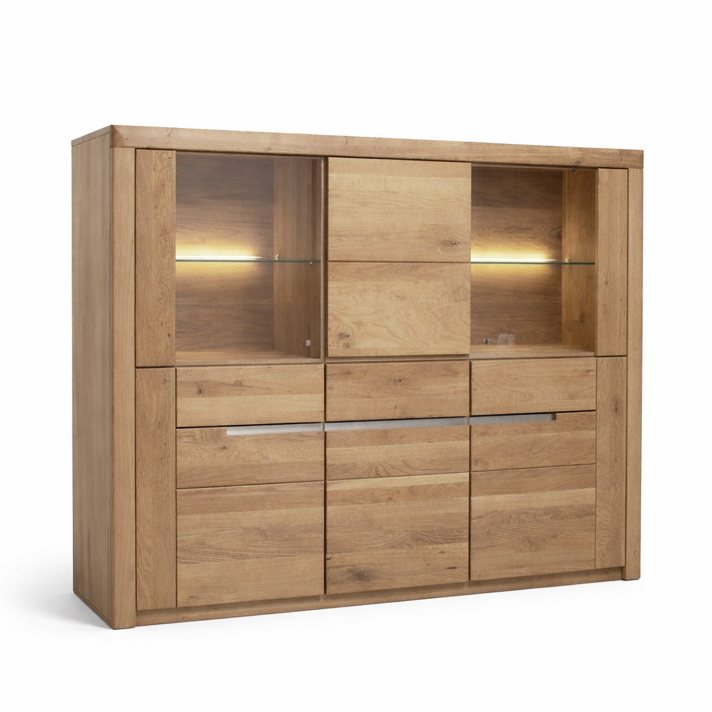 Highboard Wildeiche massiv 
