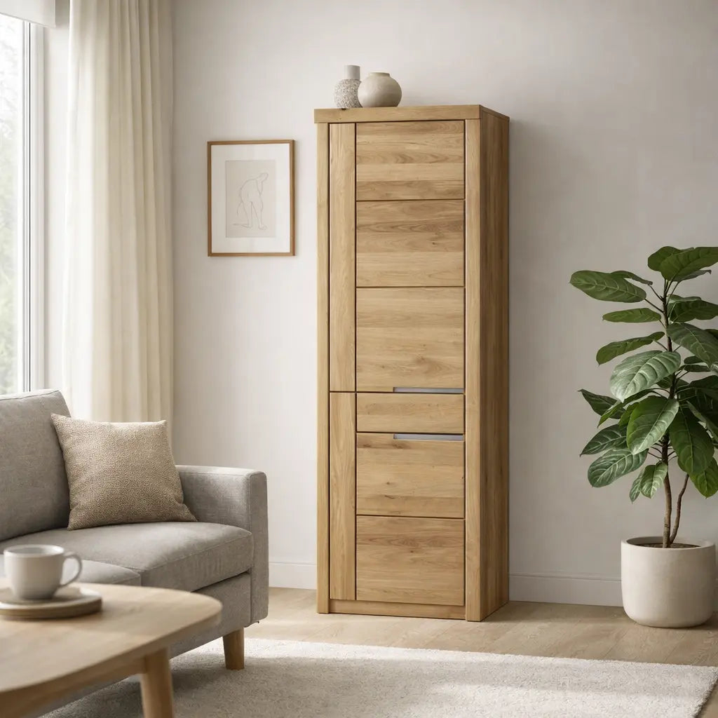 Eintüriger Schrank aus Wildeiche